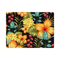 Fabulous-colorful-floral-seamless Premium Plush Fleece Blanket (mini) by uniart180623