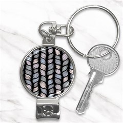 Seamless-pattern-with-interweaving-braids Nail Clippers Key Chain by uniart180623