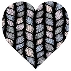 Seamless-pattern-with-interweaving-braids Wooden Puzzle Heart by uniart180623