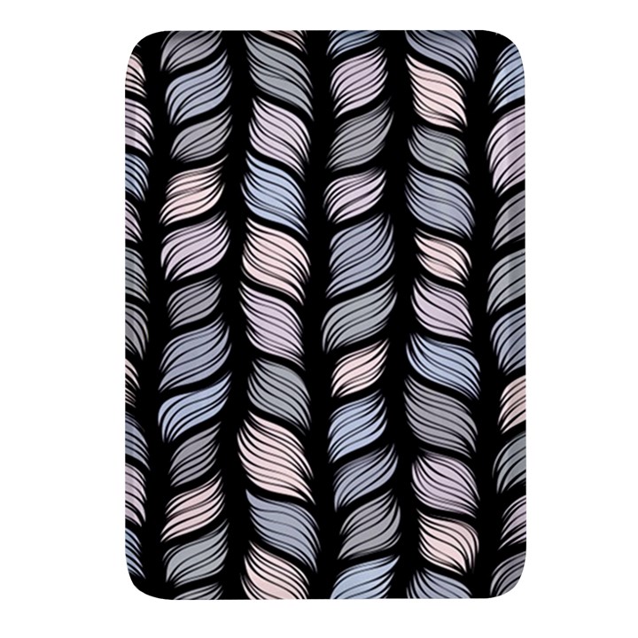 Seamless-pattern-with-interweaving-braids Rectangular Glass Fridge Magnet (4 pack)