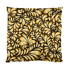 Damask-teardrop-gold-ornament-seamless-pattern Standard Cushion Case (one Side) by uniart180623