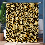 Damask-teardrop-gold-ornament-seamless-pattern Shower Curtain 60  x 72  (Medium)  60 x72  Curtain