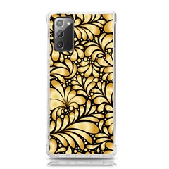 Damask-teardrop-gold-ornament-seamless-pattern Samsung Galaxy Note 20 Tpu Uv Case by uniart180623