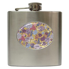 Floral-seamless-pattern-with-flowers-vintage-background-colorful-illustration Hip Flask (6 Oz) by uniart180623