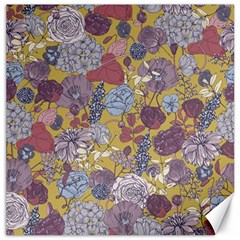 Floral-seamless-pattern-with-flowers-vintage-background-colorful-illustration Canvas 16  X 16  by uniart180623