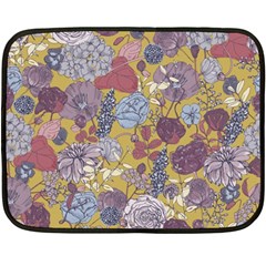 Floral-seamless-pattern-with-flowers-vintage-background-colorful-illustration Fleece Blanket (mini) by uniart180623