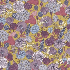 Floral-seamless-pattern-with-flowers-vintage-background-colorful-illustration Play Mat (square) by uniart180623