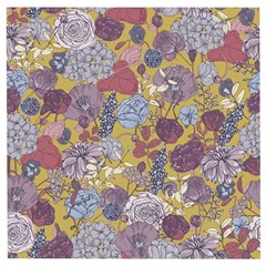 Floral-seamless-pattern-with-flowers-vintage-background-colorful-illustration Wooden Puzzle Square by uniart180623