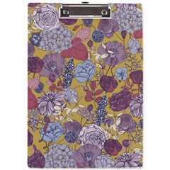 Floral-seamless-pattern-with-flowers-vintage-background-colorful-illustration A4 Acrylic Clipboard by uniart180623