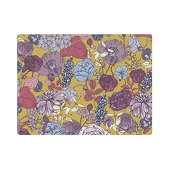 Floral-seamless-pattern-with-flowers-vintage-background-colorful-illustration Premium Plush Fleece Blanket (mini) by uniart180623