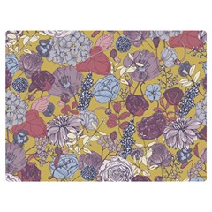 Floral-seamless-pattern-with-flowers-vintage-background-colorful-illustration Two Sides Premium Plush Fleece Blanket (extra Small) by uniart180623