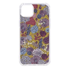 Floral-seamless-pattern-with-flowers-vintage-background-colorful-illustration Iphone 14 Plus Tpu Uv Print Case