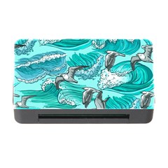 Sea-waves-seamless-pattern Memory Card Reader With Cf by uniart180623