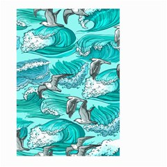 Sea-waves-seamless-pattern Large Garden Flag (two Sides) by uniart180623