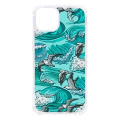 Sea-waves-seamless-pattern Iphone 13 Tpu Uv Print Case by uniart180623