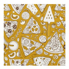 Vector-seamless-pizza-slice-pattern-hand-drawn-pizza-illustration-great-pizzeria-menu-background - Banner And Sign 4  X 4  by uniart180623