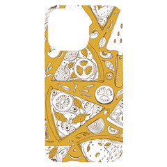 Vector-seamless-pizza-slice-pattern-hand-drawn-pizza-illustration-great-pizzeria-menu-background - Iphone 14 Pro Max Black Uv Print Case