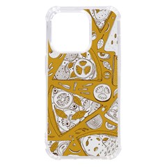 Vector-seamless-pizza-slice-pattern-hand-drawn-pizza-illustration-great-pizzeria-menu-background - Iphone 14 Pro Tpu Uv Print Case