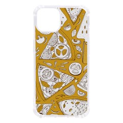 Vector-seamless-pizza-slice-pattern-hand-drawn-pizza-illustration-great-pizzeria-menu-background - Iphone 13 Tpu Uv Print Case by uniart180623