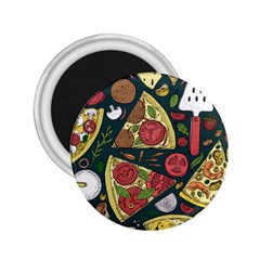 Vector-seamless-pizza-slice-pattern-hand-drawn-pizza-illustration-great-pizzeria-menu-background 2 25  Magnets by uniart180623