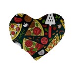 Vector-seamless-pizza-slice-pattern-hand-drawn-pizza-illustration-great-pizzeria-menu-background Standard 16  Premium Heart Shape Cushions Back