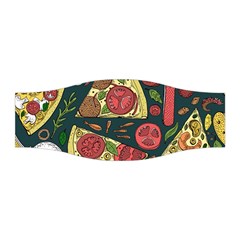 Vector-seamless-pizza-slice-pattern-hand-drawn-pizza-illustration-great-pizzeria-menu-background Stretchable Headband by uniart180623