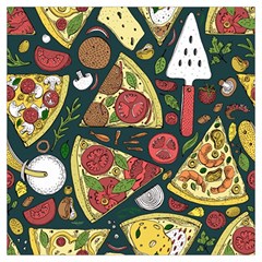 Vector-seamless-pizza-slice-pattern-hand-drawn-pizza-illustration-great-pizzeria-menu-background Lightweight Scarf  by uniart180623