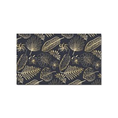 Elegant-pattern-with-golden-tropical-leaves Sticker Rectangular (100 Pack) by uniart180623