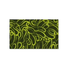 Green-abstract-stippled-repetitive-fashion-seamless-pattern Sticker (rectangular) by uniart180623