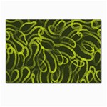 Green-abstract-stippled-repetitive-fashion-seamless-pattern Postcard 4 x 6  (Pkg of 10) Front