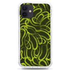 Green-abstract-stippled-repetitive-fashion-seamless-pattern Iphone 12 Mini Tpu Uv Print Case	 by uniart180623