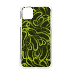 Green-abstract-stippled-repetitive-fashion-seamless-pattern Iphone 11 Tpu Uv Print Case by uniart180623