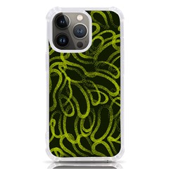 Green-abstract-stippled-repetitive-fashion-seamless-pattern Iphone 13 Pro Tpu Uv Print Case by uniart180623