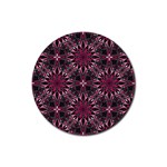 Seamless-pattern-with-flowers-oriental-style-mandala Rubber Coaster (Round) Front