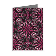 Seamless-pattern-with-flowers-oriental-style-mandala Mini Greeting Card by uniart180623