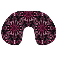 Seamless-pattern-with-flowers-oriental-style-mandala Travel Neck Pillow by uniart180623