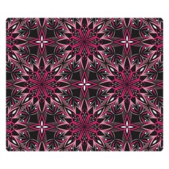 Seamless-pattern-with-flowers-oriental-style-mandala Two Sides Premium Plush Fleece Blanket (small) by uniart180623