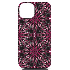 Seamless-pattern-with-flowers-oriental-style-mandala Iphone 14 Black Uv Print Case by uniart180623