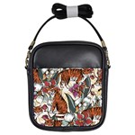 Natural-seamless-pattern-with-tiger-blooming-orchid Girls Sling Bag Front