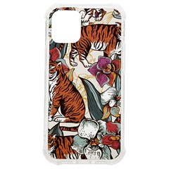 Natural-seamless-pattern-with-tiger-blooming-orchid Iphone 12 Mini Tpu Uv Print Case	 by uniart180623