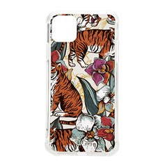 Natural-seamless-pattern-with-tiger-blooming-orchid Iphone 11 Pro Max 6 5 Inch Tpu Uv Print Case by uniart180623