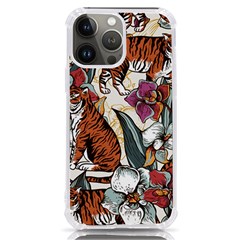 Natural-seamless-pattern-with-tiger-blooming-orchid Iphone 13 Pro Max Tpu Uv Print Case by uniart180623