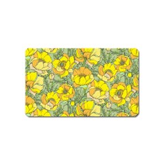 Seamless-pattern-with-graphic-spring-flowers Magnet (name Card) by uniart180623