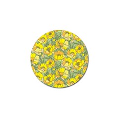 Seamless-pattern-with-graphic-spring-flowers Golf Ball Marker (10 Pack) by uniart180623