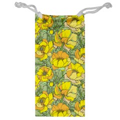 Seamless-pattern-with-graphic-spring-flowers Jewelry Bag by uniart180623