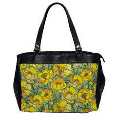 Seamless-pattern-with-graphic-spring-flowers Oversize Office Handbag by uniart180623