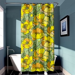 Seamless-pattern-with-graphic-spring-flowers Shower Curtain 36  X 72  (stall)  by uniart180623