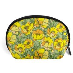 Seamless-pattern-with-graphic-spring-flowers Accessory Pouch (large) by uniart180623