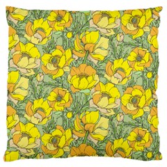 Seamless-pattern-with-graphic-spring-flowers Standard Premium Plush Fleece Cushion Case (two Sides) by uniart180623