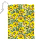 Seamless-pattern-with-graphic-spring-flowers Drawstring Pouch (5XL) Back